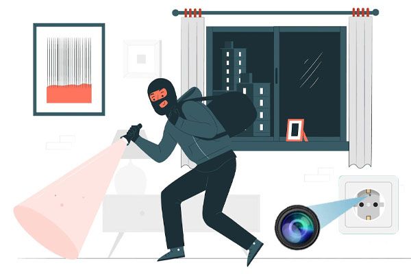دوربین مداربسته پریزی با قابلیت شنود صدا و تصویربرداری مخفیانه